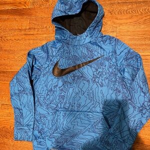 Nike Blue Patterned Kids Hoodie